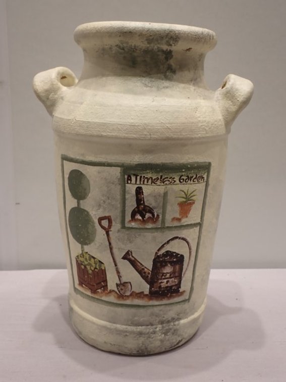 Vintage-Style Milk Can Vase