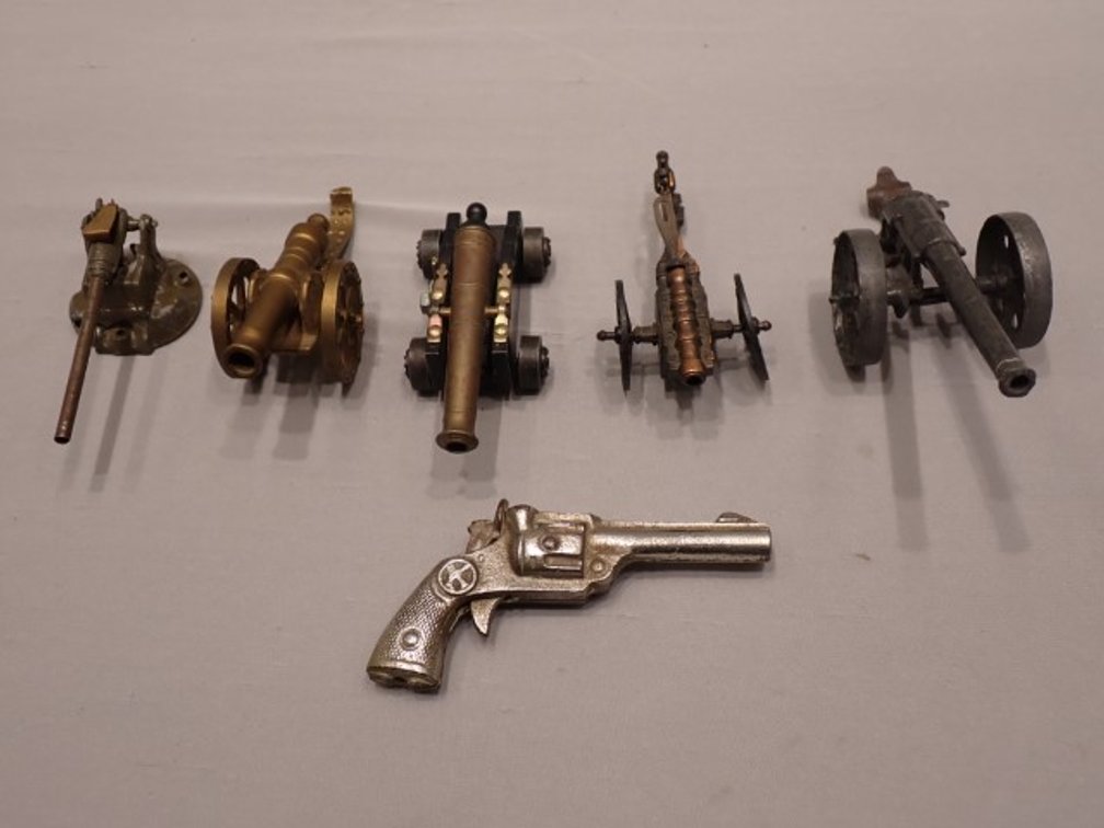 Miniature Artillery Models & Toy Cap Gun