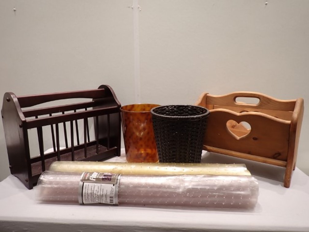Wooden Magazine Racks and other household items
