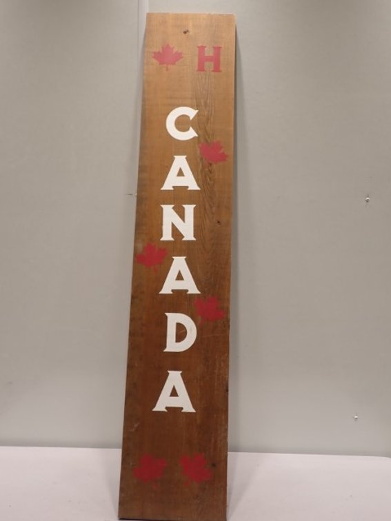 Wooden Canada Outdoor Sign