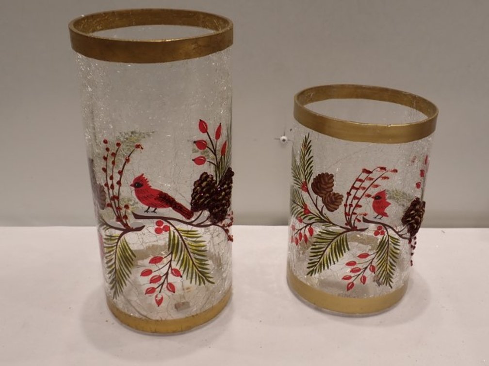 Holiday Hand-Painted Hurricanes