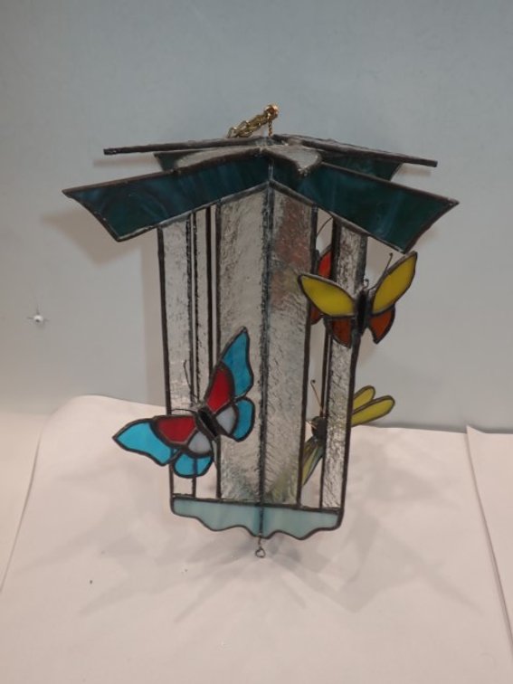 Hanging Stained Glass Lantern Gazebo