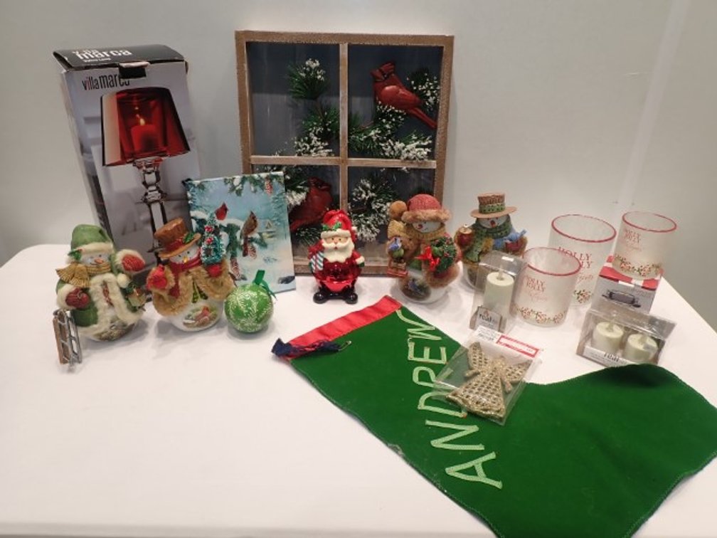 Snowman Light up Decor, Mikasa Tea Light Snowman, Real Lite Candles and more