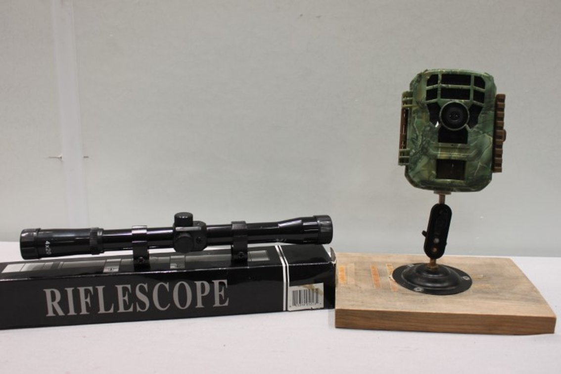Waterproof Trail Camera and Rifle Scope
