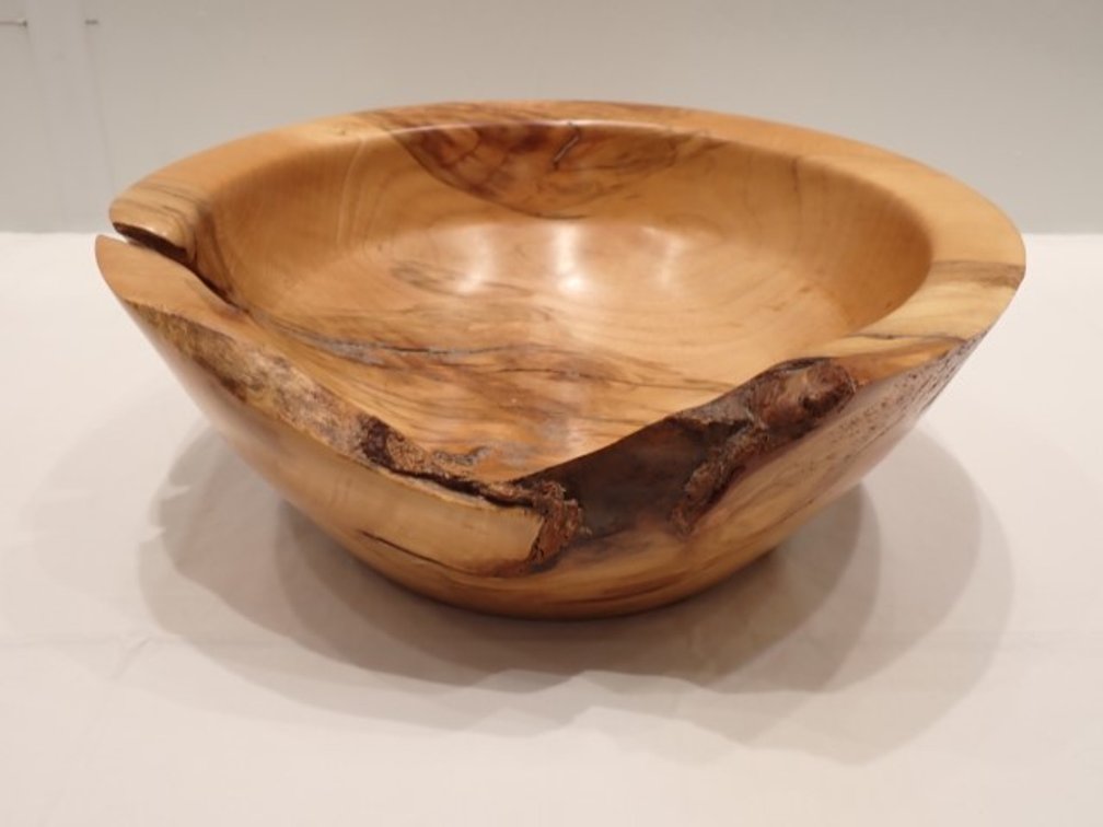 Signed Hand-Turned Wooden Bowl
