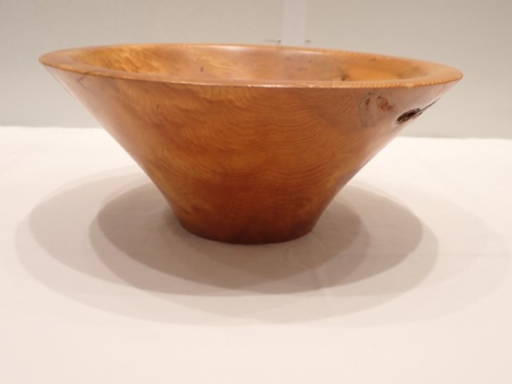 Signed Hand-Turned Wooden Bowl