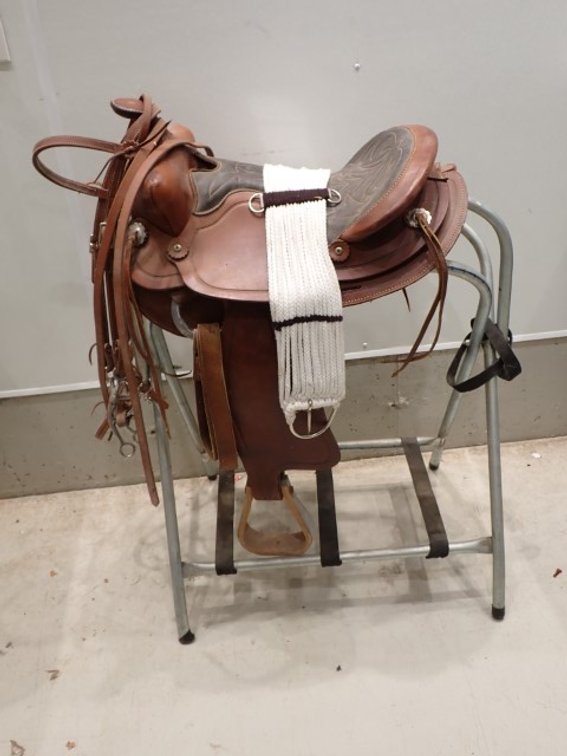 15" Western Saddle With Bridle+