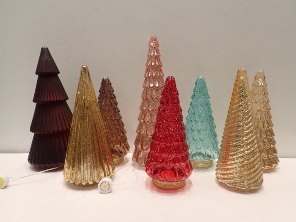 Glass Xmas Trees