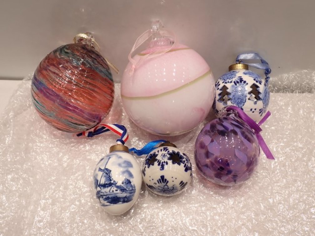 Blown Glass Holiday Ornaments