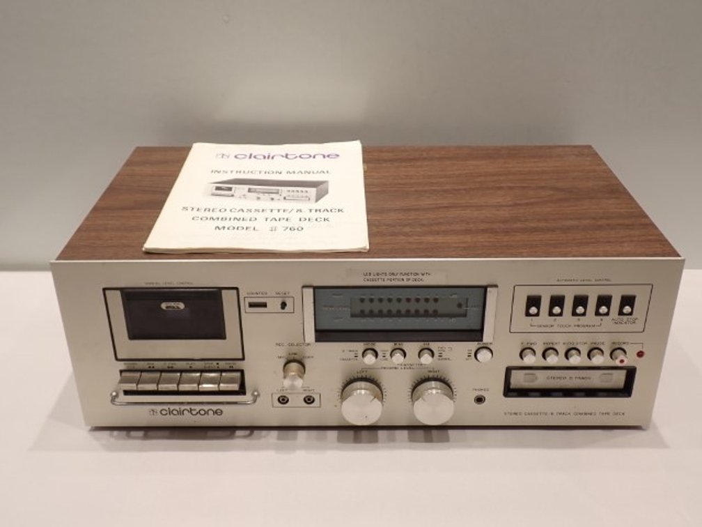 Clairtone Stereo Cassette/8 Track Combined Tape Deck