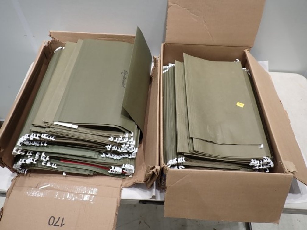Hundreds of Hanging Files