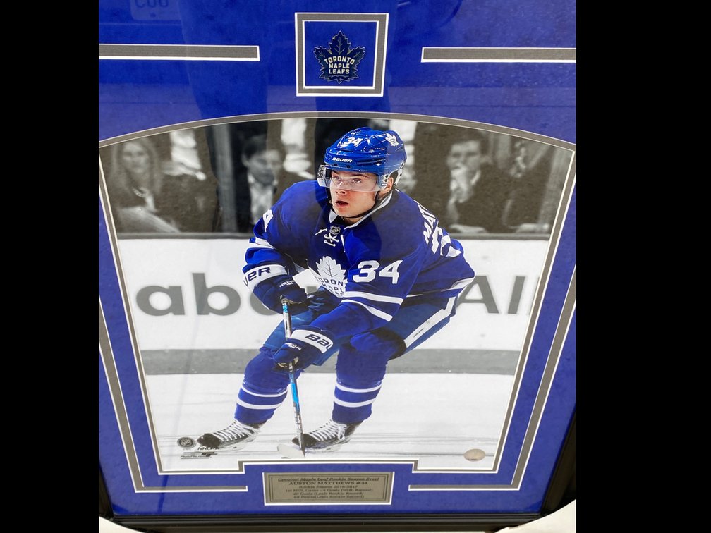 Auston Matthews Rookie Season Framed Picture
