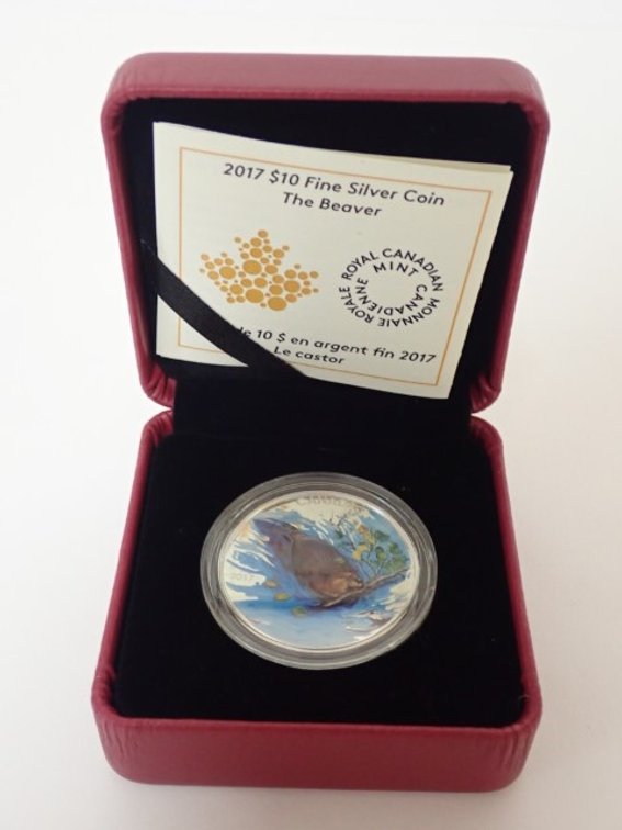 2017 $10 Fine Silver Coin - The Beaver