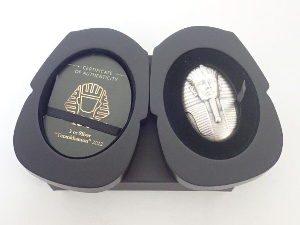 2022 3oz Fine Silver King Tut Coin