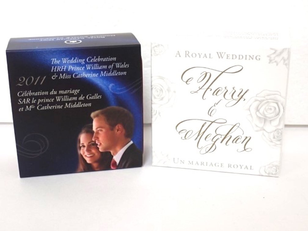 Pair of Fine Silver Royal Commemorative Coins