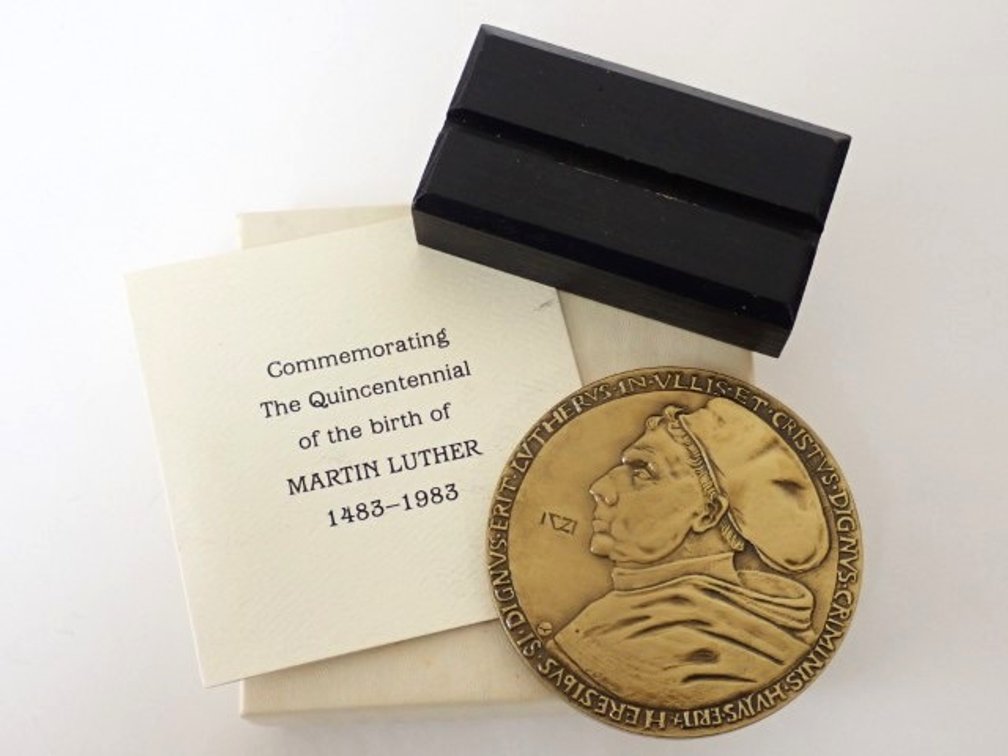 Ltd Edition Solid Brass Martin Luther Medal
