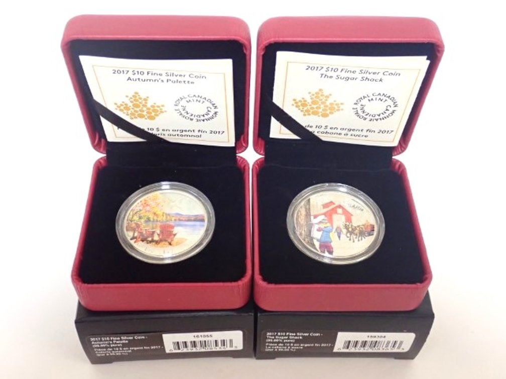 Two RCM Fine Silver 2017 Coins 