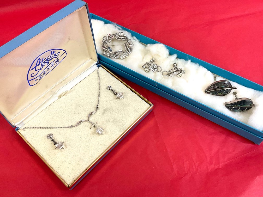 Vintage Sterling & Rhinestone Sets