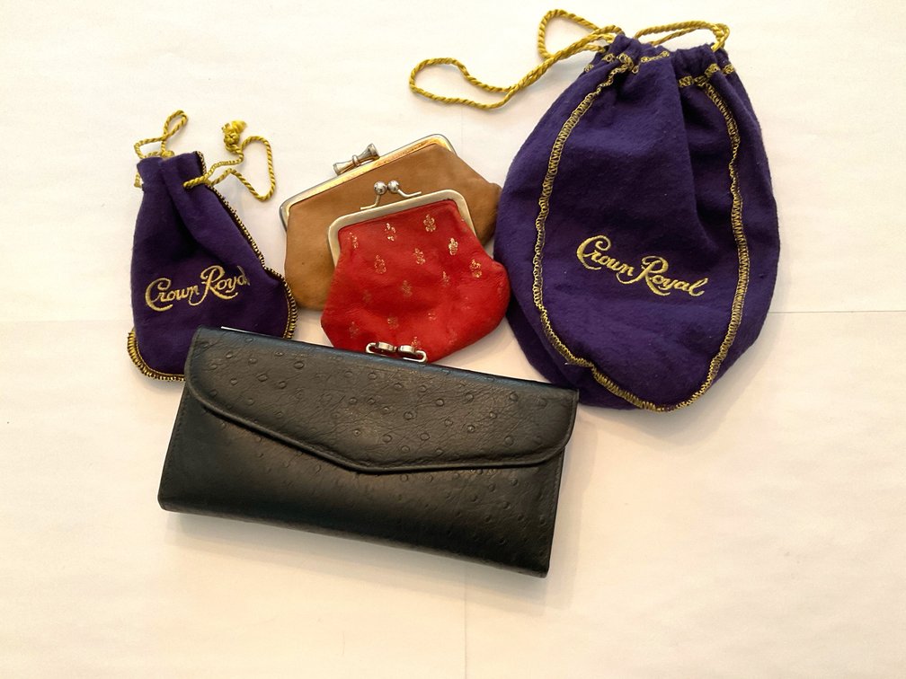 Italian Leather Wallet & Coin Pouches