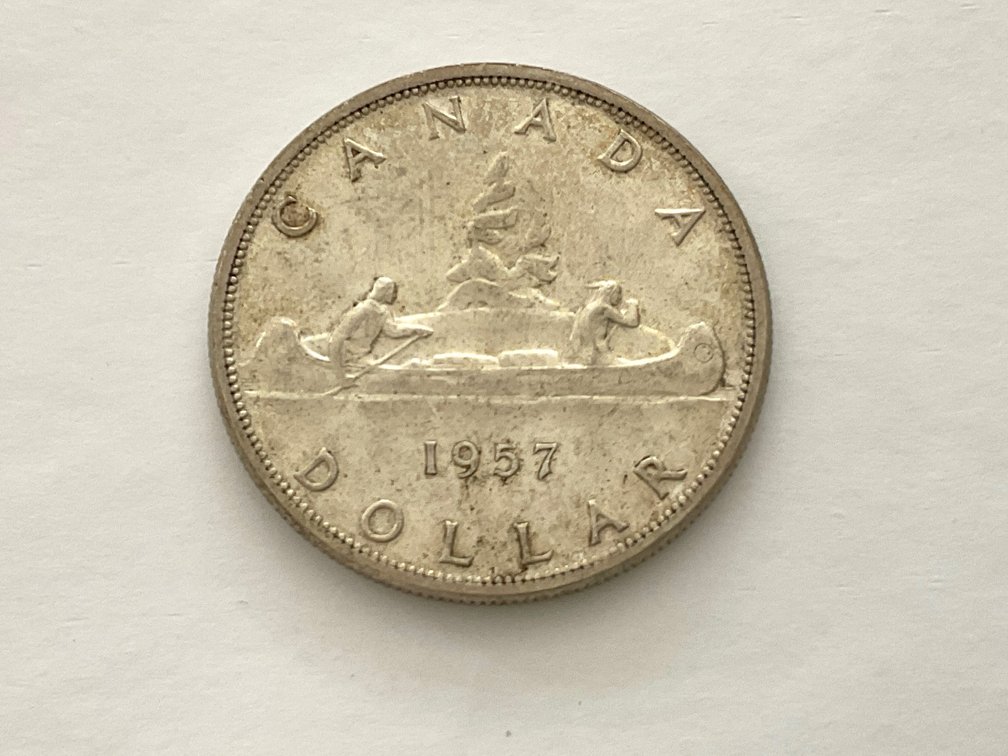 1957 Silver Dollar Canadian