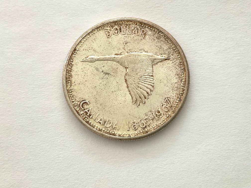 1967 Centennial Silver Dollar Canadian