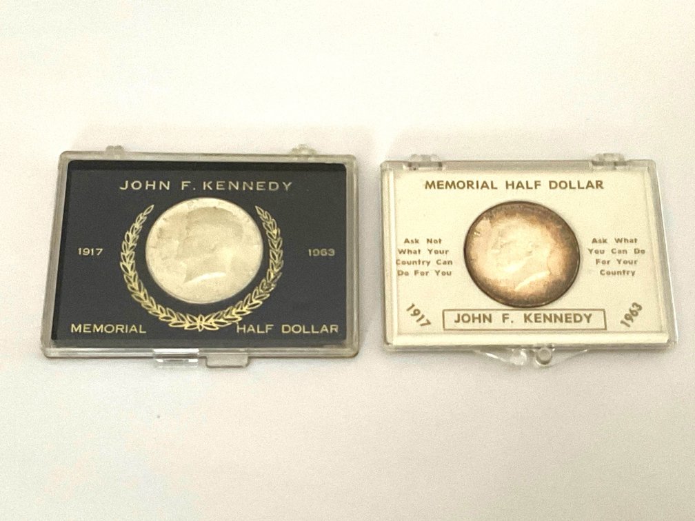 1964 JFK Memorial Half Dollars (x 2)