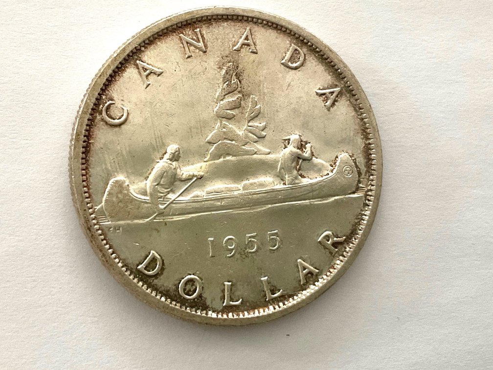 1955 Silver Dollar Canadian
