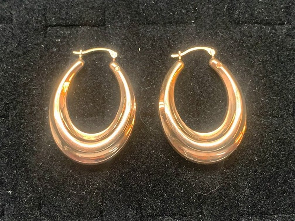 10K Gold Hoop Earrings