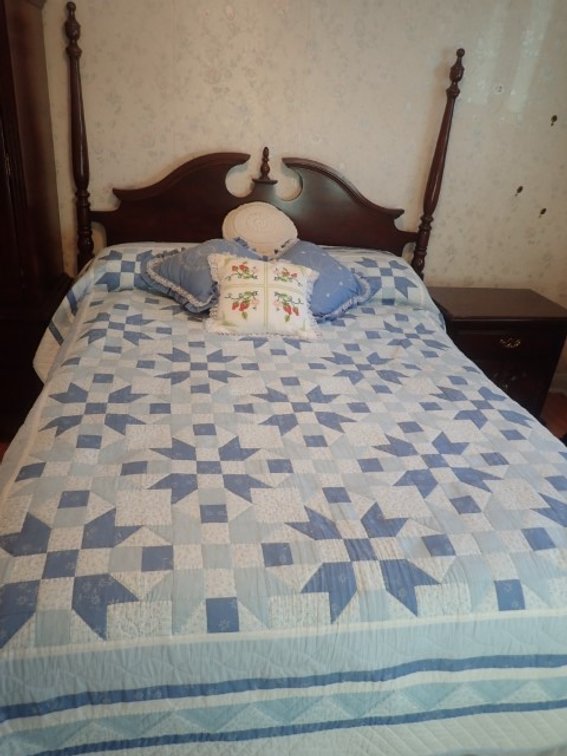 Thomasville Bed Frame and Side Table