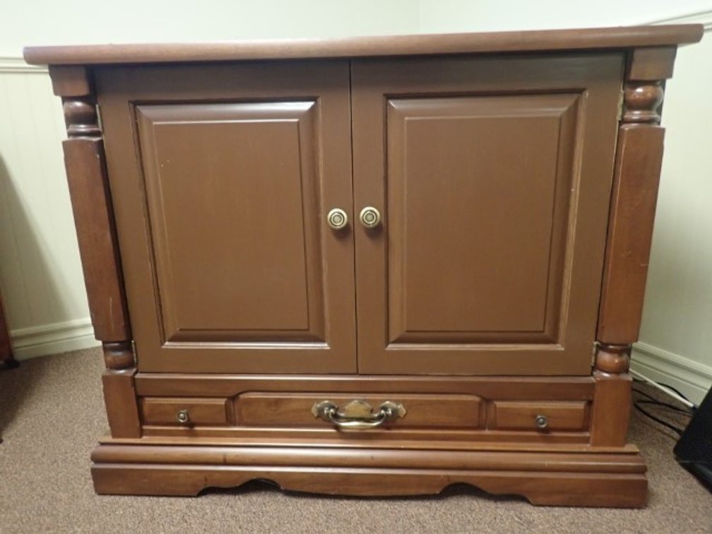 Wood Entertainment Stand