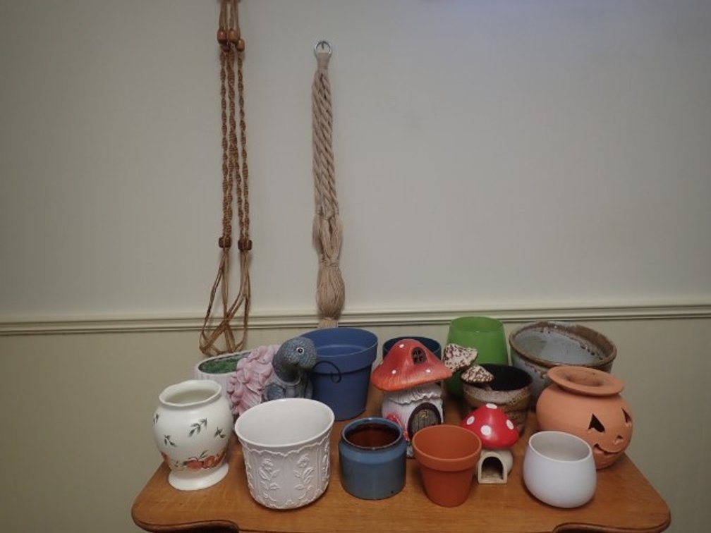 Macrame and Flower Pots