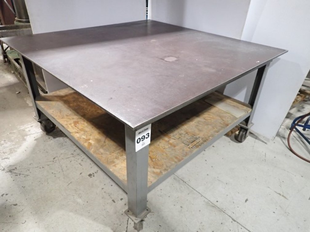 Solid Steel Work Table # 1