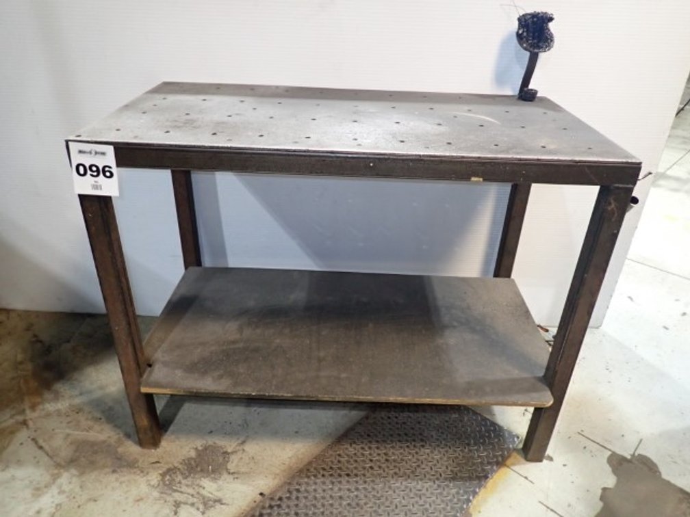 Solid Steel Top Work Table