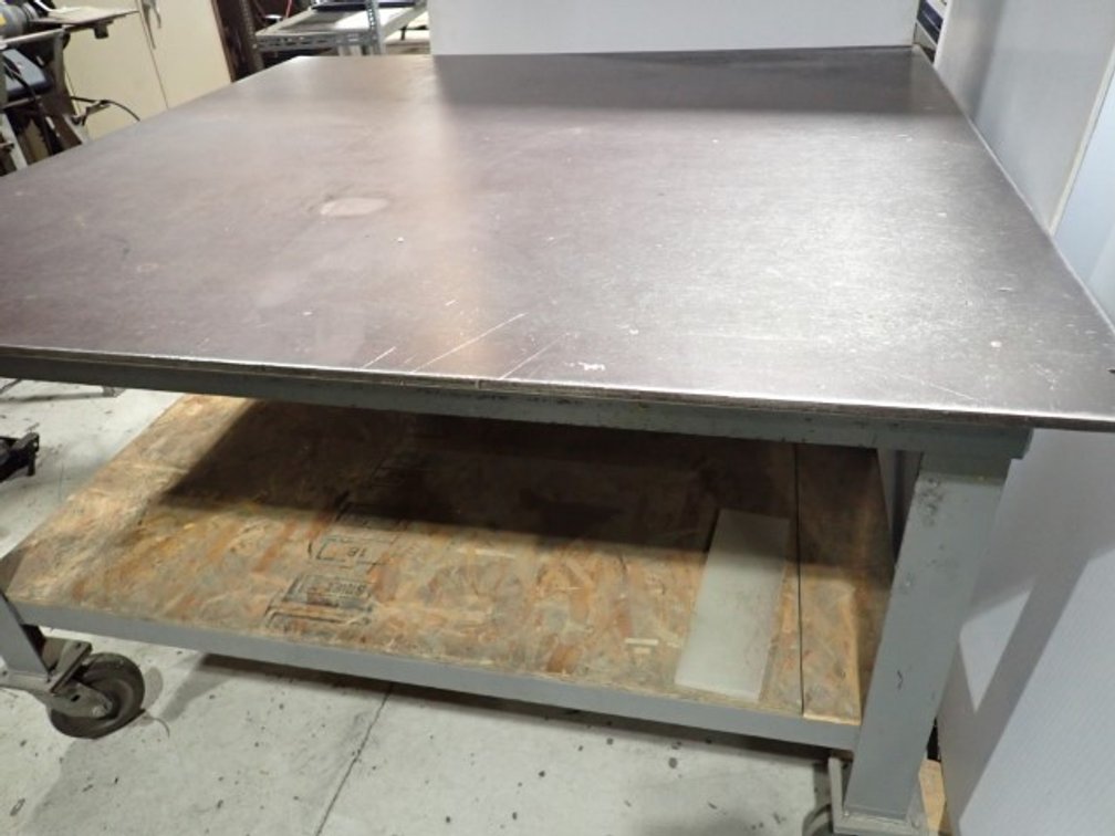Solid Steel Work Table # 3