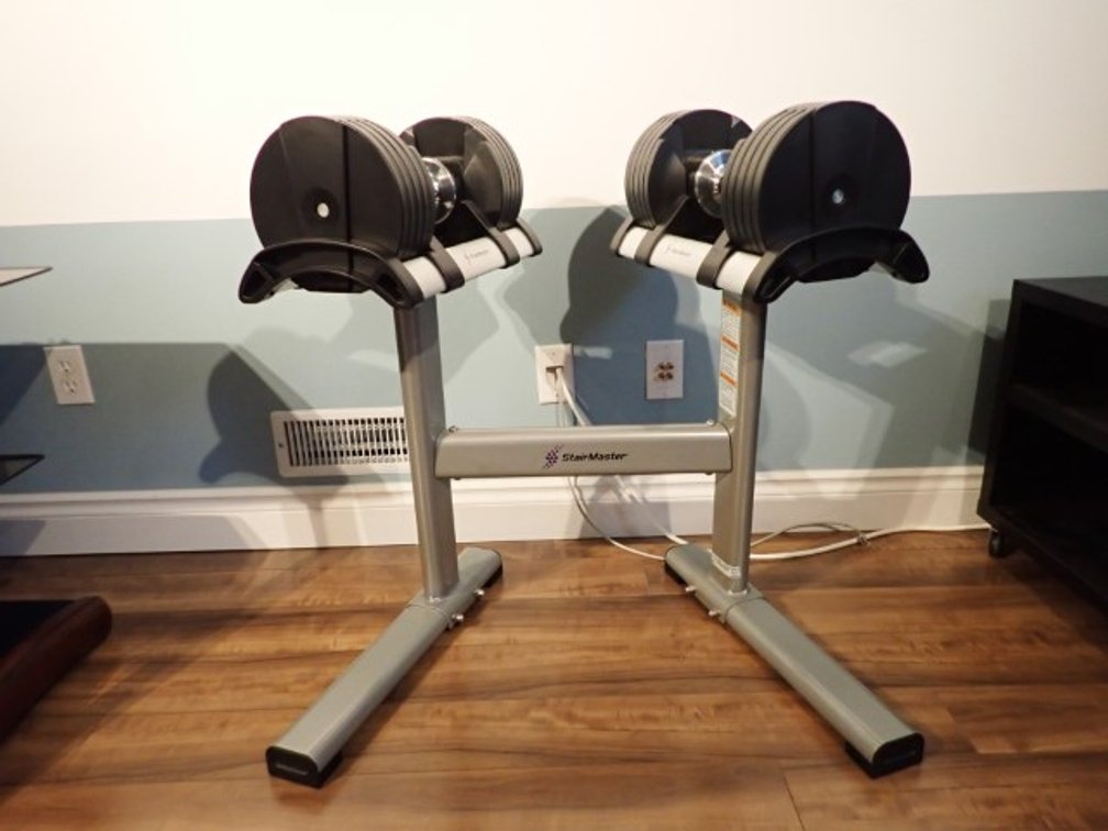 Pr of StairMaster Twistlock Dumbbells