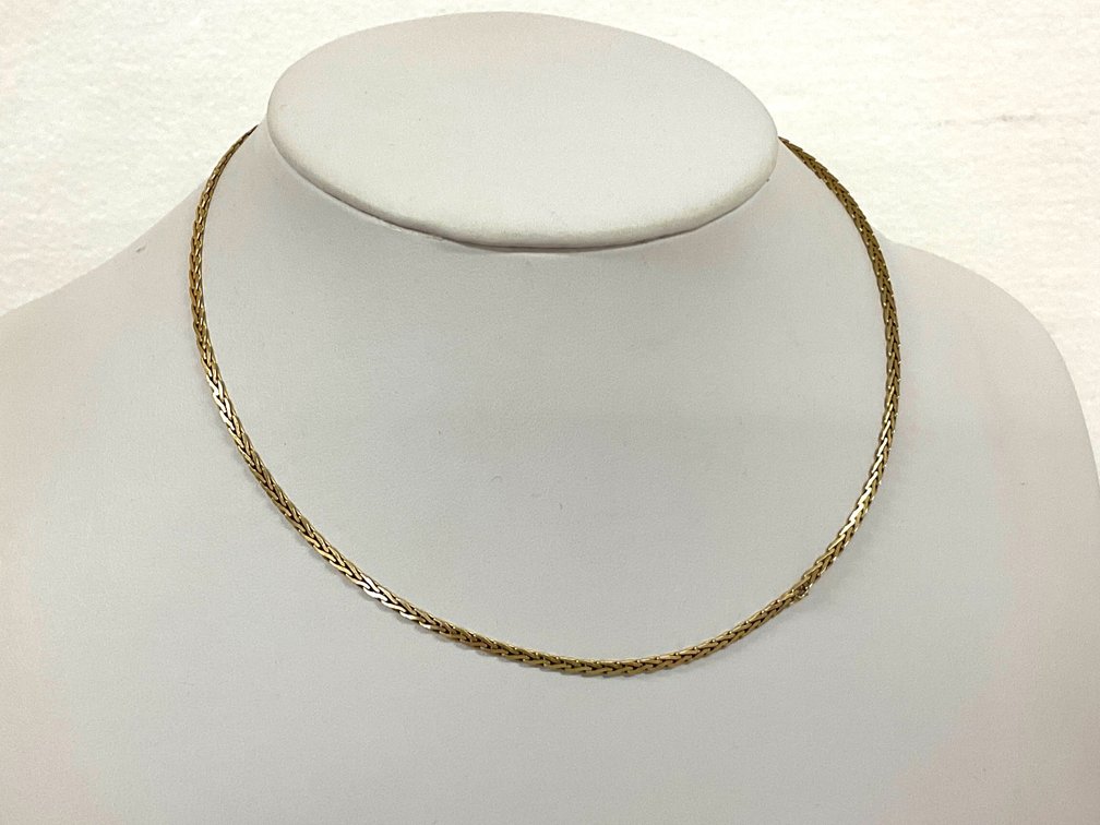 14K Gold Chain & vintage Case