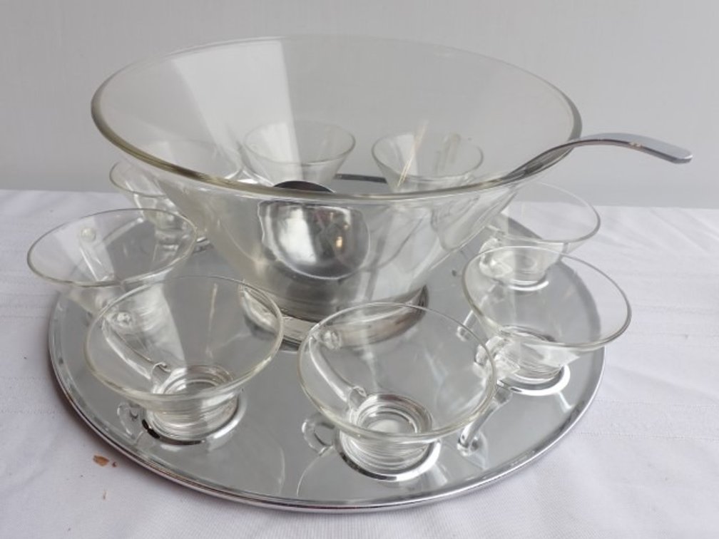 MCM Milbern Punch Bowl Set
