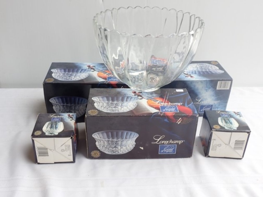 Longchamp Crystal Bowl Set