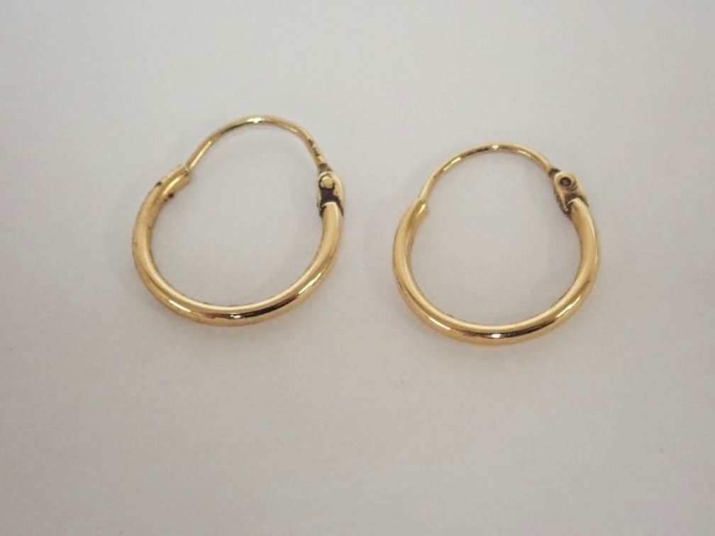 14K Gold Hoop Earrings