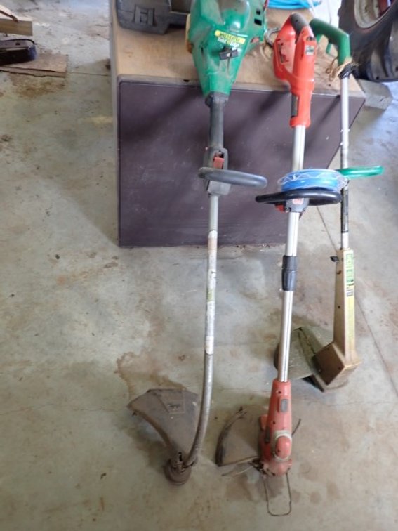 B&D and Weed Eater trimmers