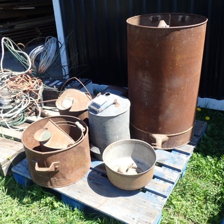 Vintage Metal Buckets