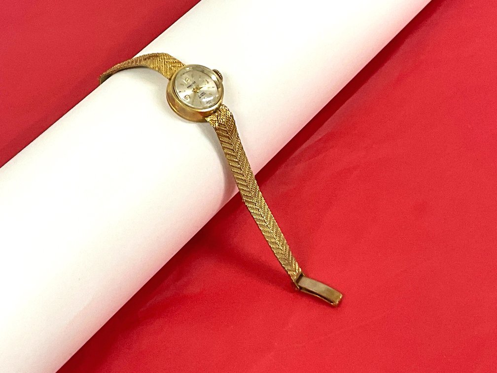 14K Gold Precisa 17 Jewels Watch