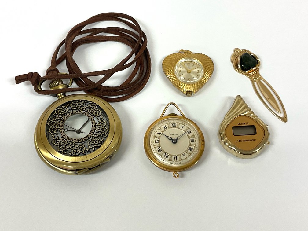 Vintage Pendant Watches & Bookmark