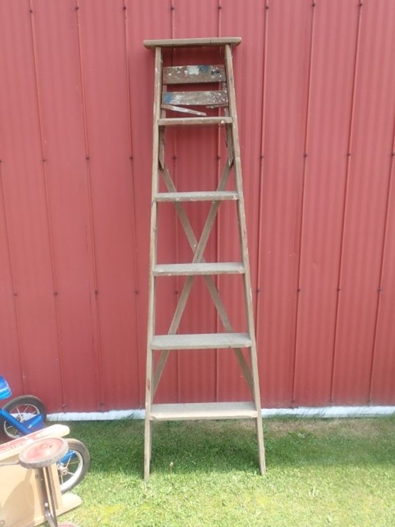 Vintage Wooden Step Ladder