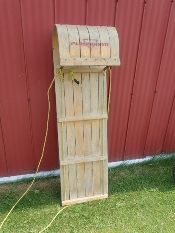 Vintage Wooden Toboggan