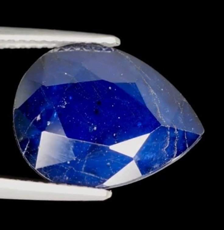 Certified Medium Blue Sapphire Gemstone