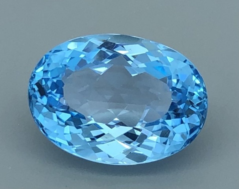 Certified Blue Topaz Gemstone