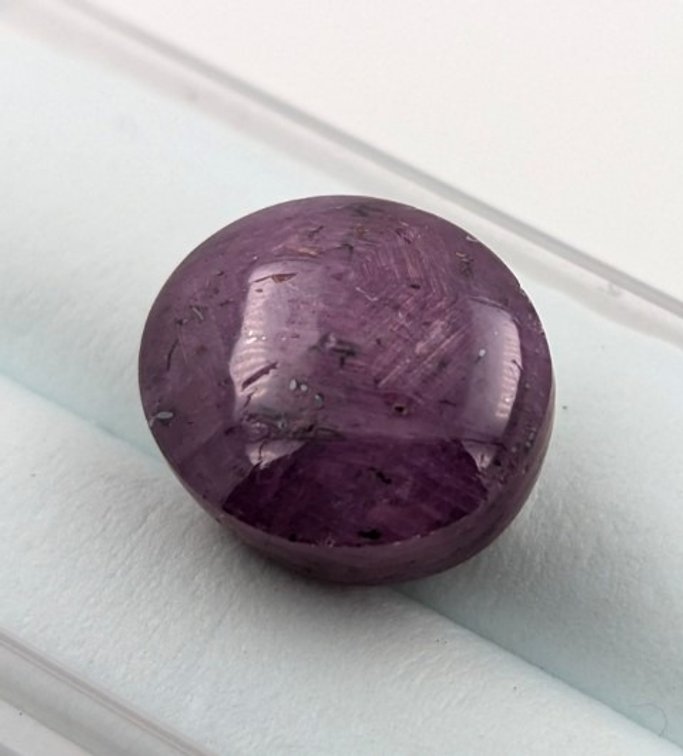 Certified Red Star Ruby Gemstone