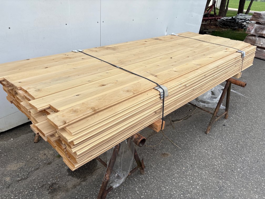 T & G kiln dried white cedar