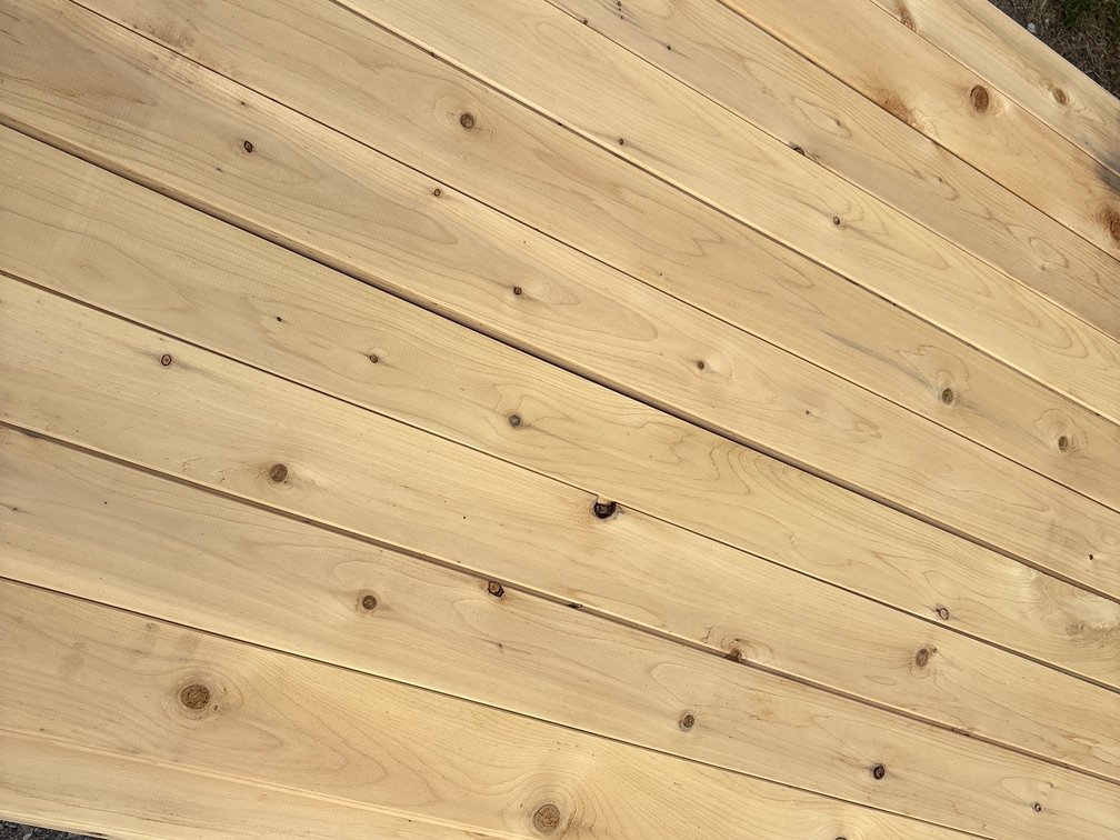 Kiln dried T&G white cedar